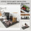 Coffee Bar Mat, Large Drying Mat for Kitchen Counter,Waterproof Countertop Protector for Espresso Machine(Black) 5