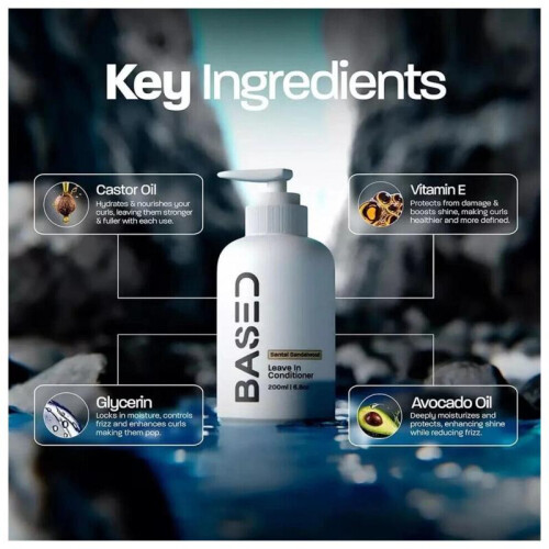 Based Bodyworks Leave-In Conditioner – Hydrating & Strengthening Formula 200ml 1