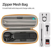 Portable Storage Bag for  Osmo Pocket 4 3 Handheld Waterproof Carrying Case Anti-Scratch Camera Body Handbag Yellow