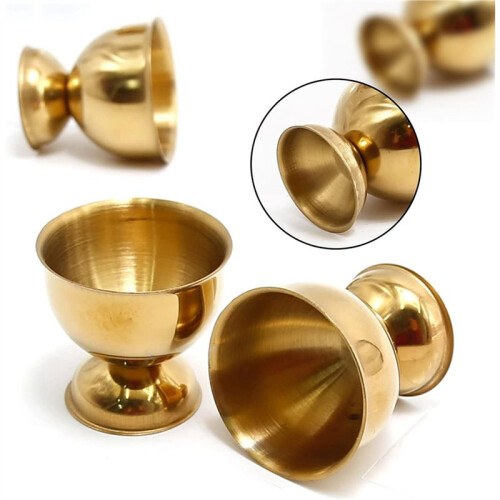 Stainless Steel Egg Cups, Gold Egg Holder Set of 16 for Hard Soft Boiled Eggs Kitchen Tool