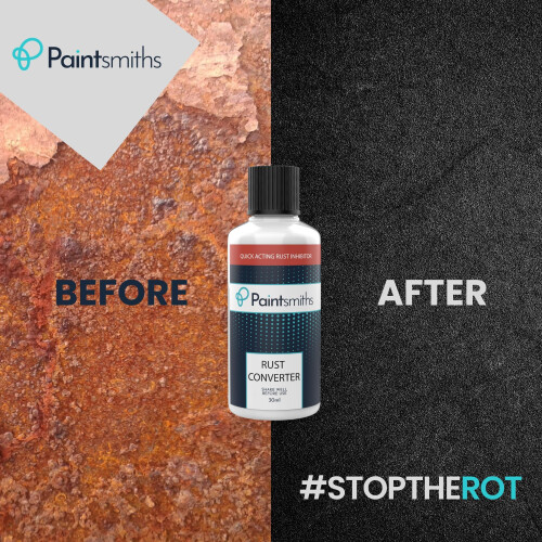 Paintsmiths Rust Converter Liquid – Rust Inhibitor & Treatment for 1