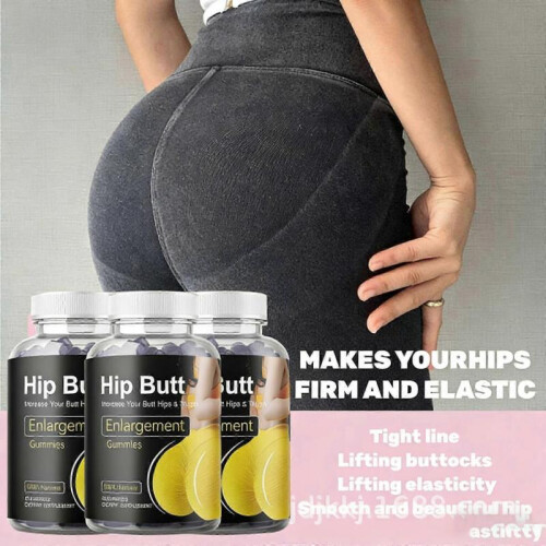 Hip Butt Nutrition Gels & Chews 60 Counts - Black, Ma-ca Plus 1