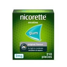 Nicorette Original 2mg Gum (210 pieces), Discreet Stop Smoking and Stop Vaping A