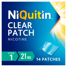NiQuitin 21mg Nicotine Patches (Step 1-14 Clear Patches) - 24 Hour Craving Contr
