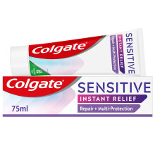 Colgate Sensitive Instant Relief Repair + Multi-Protection Toothpaste 75ml - Fluoride Toothpaste - Instant Sensitivity Relief* - Cavity Protection +