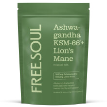 Ashwagandha KSM 66 + Lions Mane Complex | 3000mg Ashwagandha High Strength + 5000mg Lions Mane Tablets | Added Zinc + Vitamin B6 | Vegan UK Made | Fr