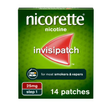 Nicorette InvisiPatch, Nicotine Patches Step 1, 25mg, 14 count, Effective and di