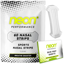 Neon Performance Nasal Strips (60 Count) – Clear Nose Strips for