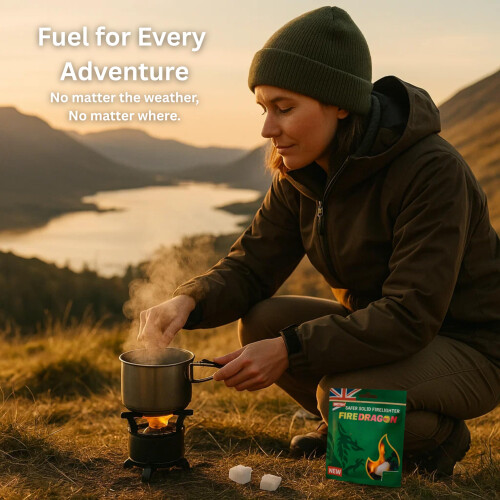 FireDragon - Natural & Eco-Friendly Firelighter Solid - BBQs, Firepits, Ethanol 1