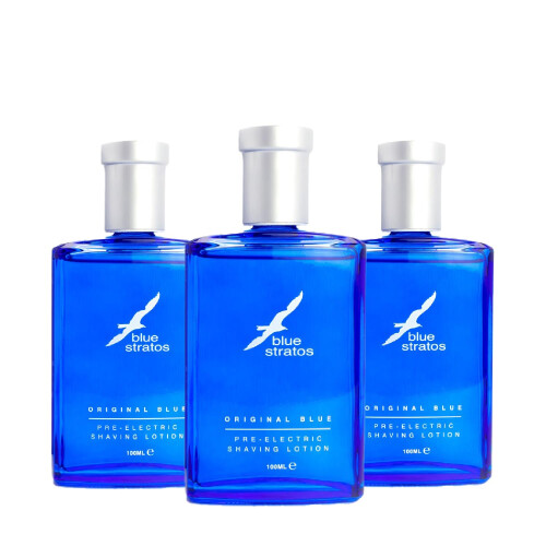 Blue Stratos Pre-Electric Shave Lotion