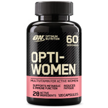 Optimum Nutrition Opti‑Women – Multivitamin Capsules for Women’s Health, Energy and Well‑Being – High‑Strength Supplement, 120 Capsules