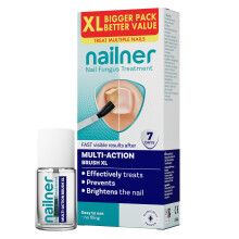 Nailner 2-in-1 Fungal Nail Treatment Brush 14 ml - Treat, Brighten & Prevent Fungal Nail Infection -XL Pack- Healthier and Brighter Looking Nails aft