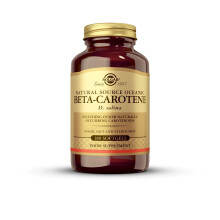 Solgar Natural Source Oceanic Beta Carotene Softgels - Pack of 180 - Fight Free Radicals - for Daily Use - Gluten Free, Gold