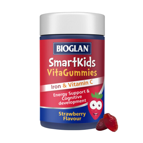 Bioglan SmartKids Iron | Vitamin C | Energy Support | 30