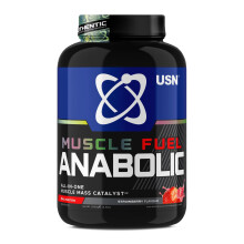 USN Muscle Fuel Anabolic All-In-One Muscle Mass Gainer, Strawberry Flavour - 2kg
