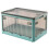 Foldable Storage Box with Wheels Large Capacity Transparent Stackable Waterproof for Closet Use and Home Organization B 1