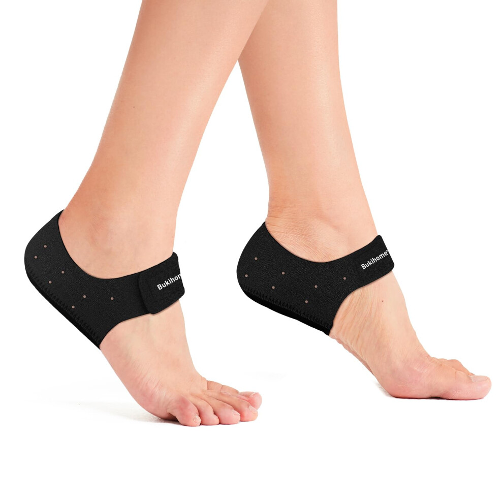 Bukihome Plantar Fasciitis Gel Heel Protectors - Heel Cups For Women Men Heels Spur Pain Relief - Shoe Inserts Pads For Achilles Tendinitis Dry Crack
