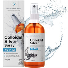Colloidal Silver Spray 100mL 40 PPM Superior Concentration, Smaller Particles, Better Results Ecocert Cosmos Natural Certified Institu