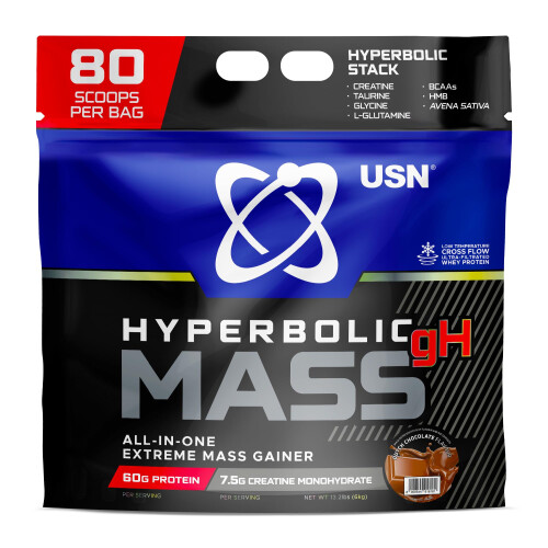 USN USN Hyperbolic Mass Weight Gainer Protein Powder | Dutch Chocolate |