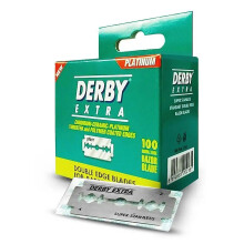 Derby Extra Double Edge Safety Razor Blades, 100 Count