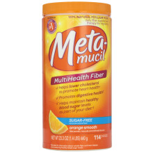 Metamucil, Smooth Texture, Sugar Free, Orange, 23.4 oz