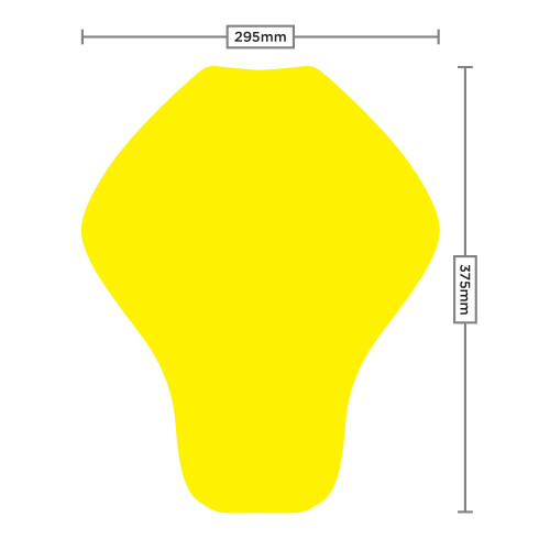 Oxford Unisex RB-PI2 Motorcycle Insert Back Protector (Level 2) - OB101, Yellow, M EU 2