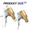 2-Pack Brass Tyre Inflator Air Chucks, 8mm Quick-Release Clips 2