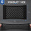 HAKACC 2 Pack Car Boot Organiser, Elastic Mesh Storage Net, 6