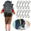 10pcs Scuba Diving Double End Bolt Snap Hook Clips Zinc Alloy Quick Draw Link Carabiner B-Shape Spring Hook 2