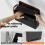 Black Storage Bag Wall-Mounted Multi-Compartment Door Organizer Side Pockets Large Capacity Mesh Pocket Organizer 4