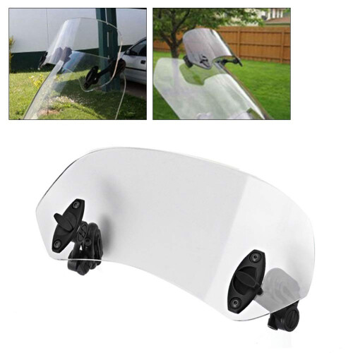 DEWIN Universal Motorcycle Windshield Extension Windscreen Clip Adjustable Windshield Accessories 2