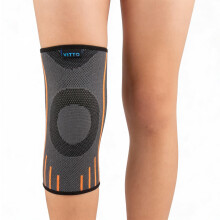 VITTO Knee Support Kids - Osgood Schlatter Knee Support Kids, Child Knee Brace for Boys and Girls from 4-14 Years Old (Grey, L)