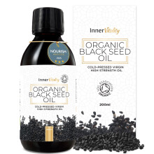 Organic Black Seed Oil Award Winning Cold-Pressed Dark High Strength Pure Virgin