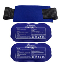 BICAREE Reusable Gel Ice Packs for Injuries - Cold Compress - Relieves Muscle Pain, Sports Injury Recovery, Reduces Swellin (3-Piece Set)