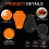 PSLER Full CE Level 2 Certified Motorcycle Armor Back Pad Elbow 3