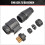RED WOLF 13 Pin Trailer Plug Socket Adaptor Towing Male Connector 13 3
