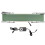 10x50cm Desktop Conveyor Belt  Portable Laboratory Conveyor Belt with Forward Reverse Pause Functions US PLUG 1