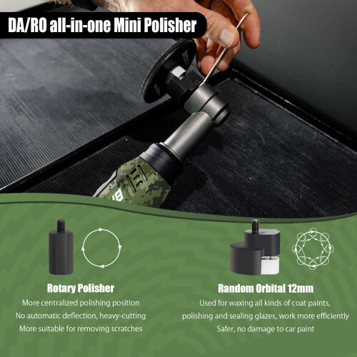 BATOCA S6 Cordless Mini Car Polisher Buffer Sander DA & Rotary Small 2