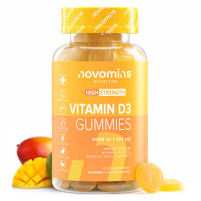 Vitamin D Gummies - 4000 IU Vitamin D3 - Vegetarian & Gluten Free - VIT D Gummies for Bones & Teeth - Alternative to Vitamin D Tablets & Spray - 60 G