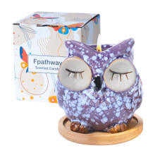 Fpathway Enchanting Owl Scented Candle Gifts for Women: Luxurious Aromatherapy Candles, Unique Birthday Gifts for Women, Relaxing Ladies Presents - I