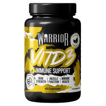 Warrior Vitamin D3 5000 IU – High Strength Vitamin D (Cholecalciferol) Immune System Vitamins & Health Supplements for Muscle Function, Bones Streng