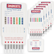 5 x Ultra-Sensitive Drug Testing Kits | Tests for 7 Drugs in Urine: Cocaine, Cannabis, Ketamine, Opiates, Amphetamines, Benzodiazepines and Ecstasy