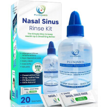 Sinus Rinse Kit, Squeeze Bottle, Neti Pot,+20 Salt sachets, Original Plusqmed,Na
