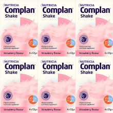 Complan Strawberry Flavour Nutritional Drink 4 X 55G - Pack of 6