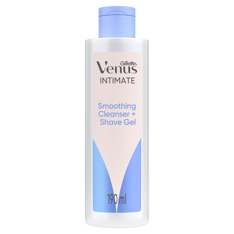 Gillette Venus 2-In-1 Cleanser, Shave Gel For Pubic Hair And Skin Women, 190Ml