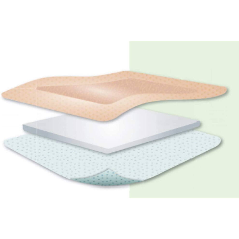 Kliniderm Foam Silicone Lite Border Square Dressing, 7.5 X 7.5 Cm