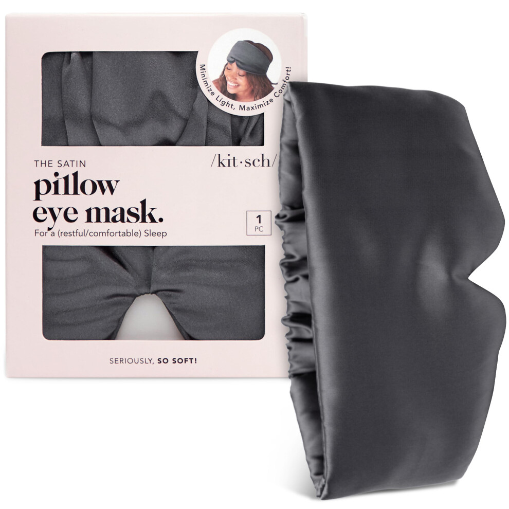Kitsch Satin Sleep Mask - Eye Mask For Sleeping, Softer Than Silk Eye Mask, Sati