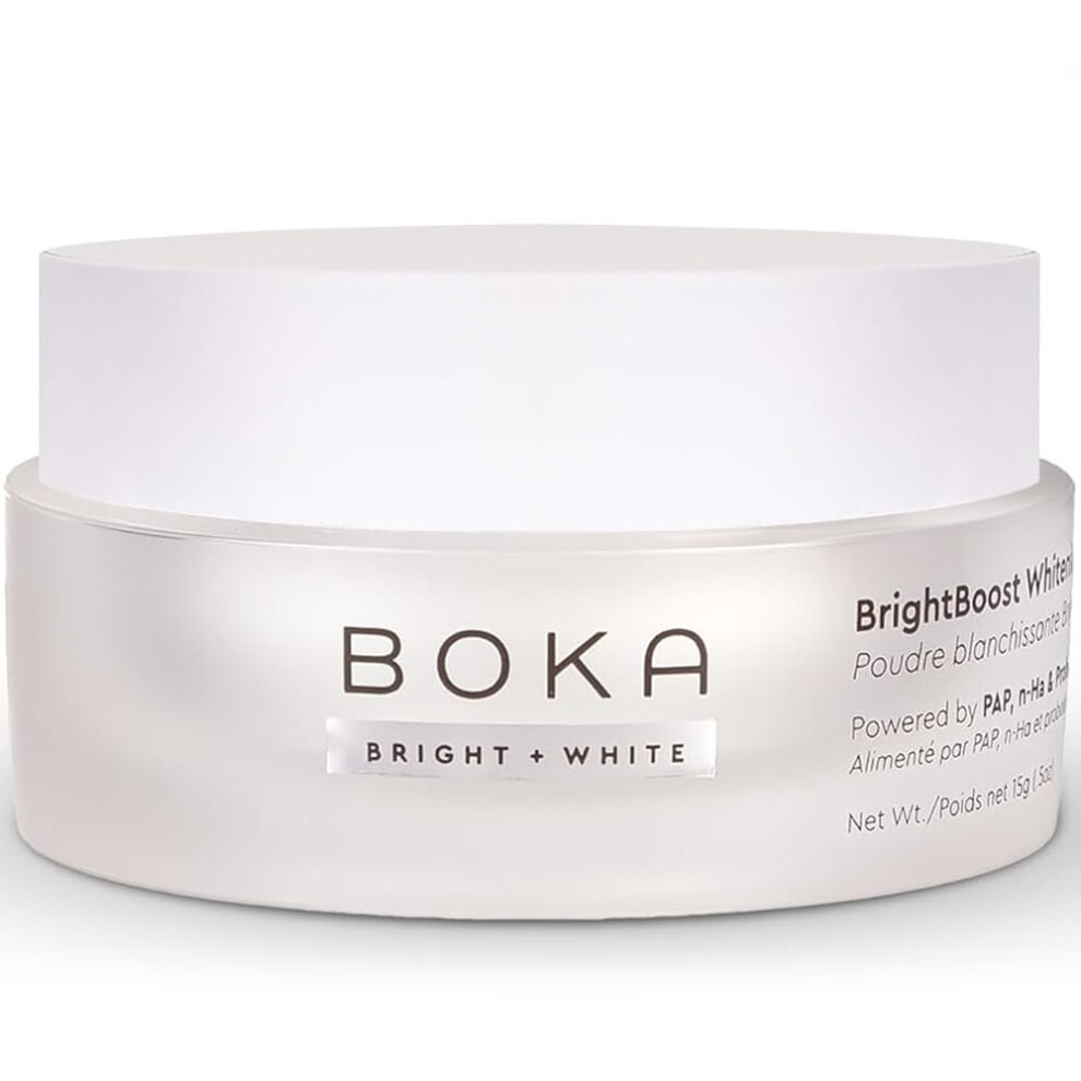 Boka Teeth Whitening Powder - Nano Hydroxyapatite, Appropriate For Sensitive Teeth, Whitening -Toothpaste Alternative With Essential Oils, Has Probio