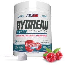 EHP Labs Hydreau Electrolytes Powder No Sugar - Hydration Powder for Endurance & Energy - for Men & Women - Sugar Free Electrolytes - (40 Serves, Ras