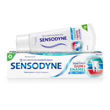 Sensodyne Toothpaste Sensitivity Gum & Enamel, Sensitive Toothpaste for Sensitive Teeth with Gums Problems and Enamel Repair, Mint Flavour, 75ml